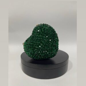 ABD0003 MINI HEART EMERALD GREEN