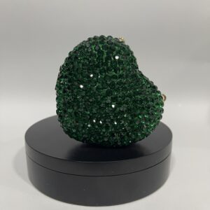 ABD0003 MINI HEART EMERALD GREEN