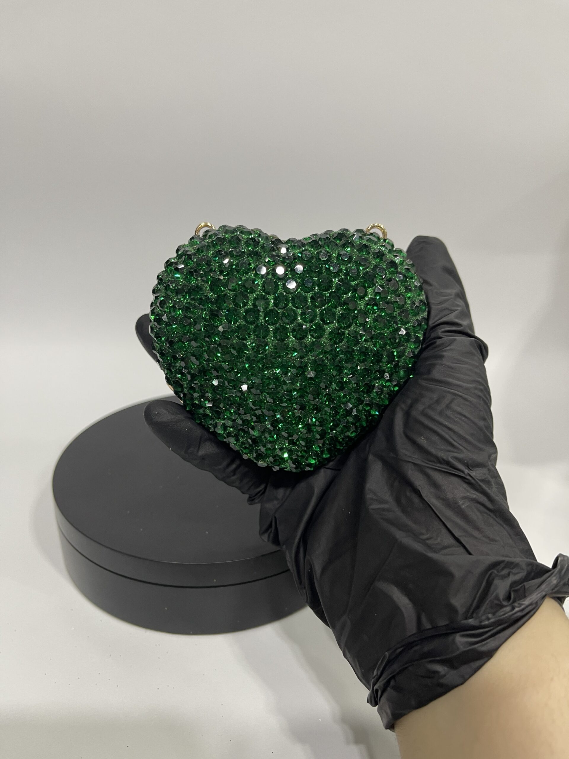 ABD0003 MINI HEART EMERALD GREEN - Image 5