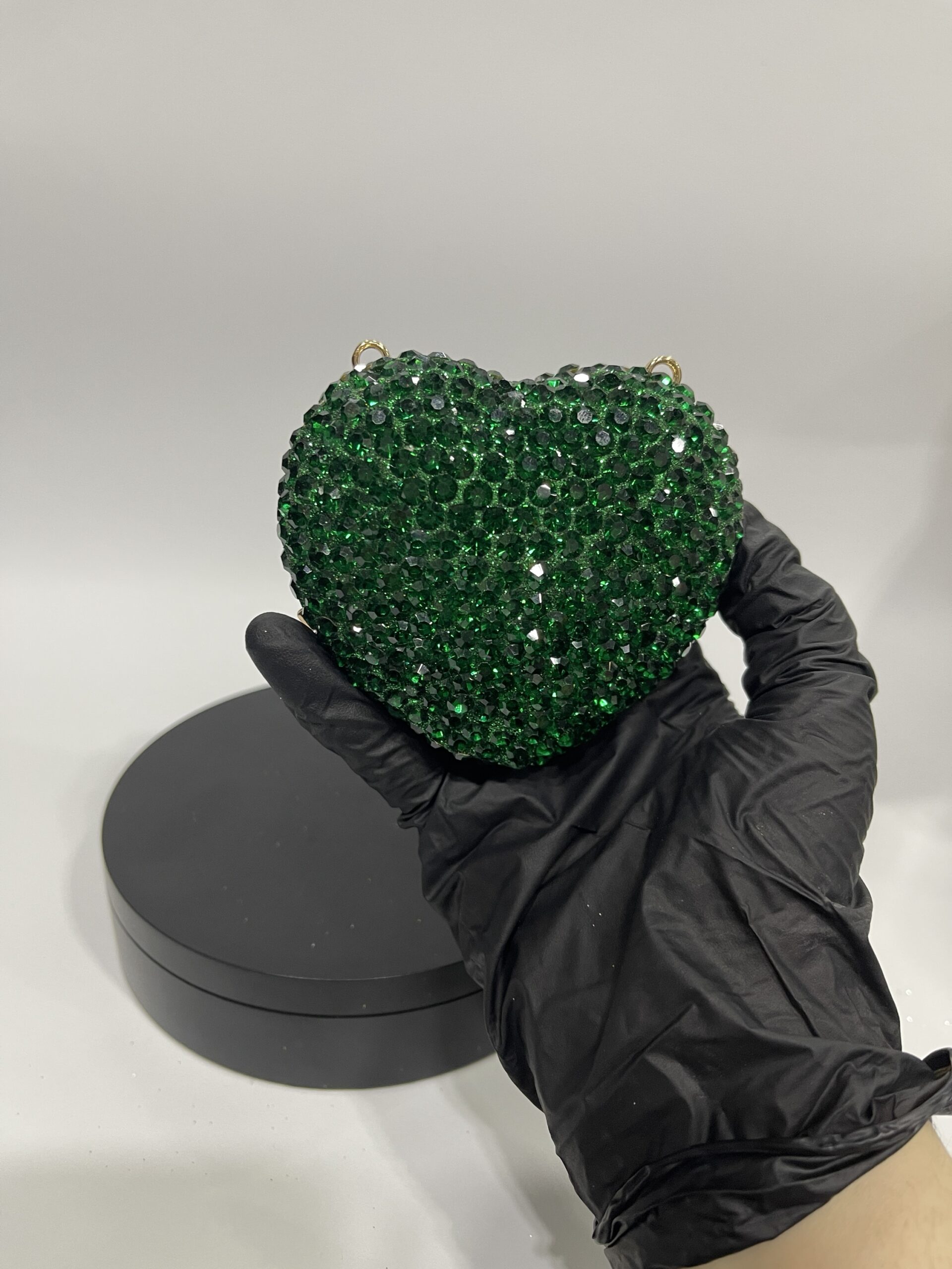 ABD0003 MINI HEART EMERALD GREEN - Image 2