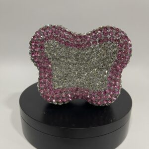 ABD0022 BUTTERFLY PINK & SILVER