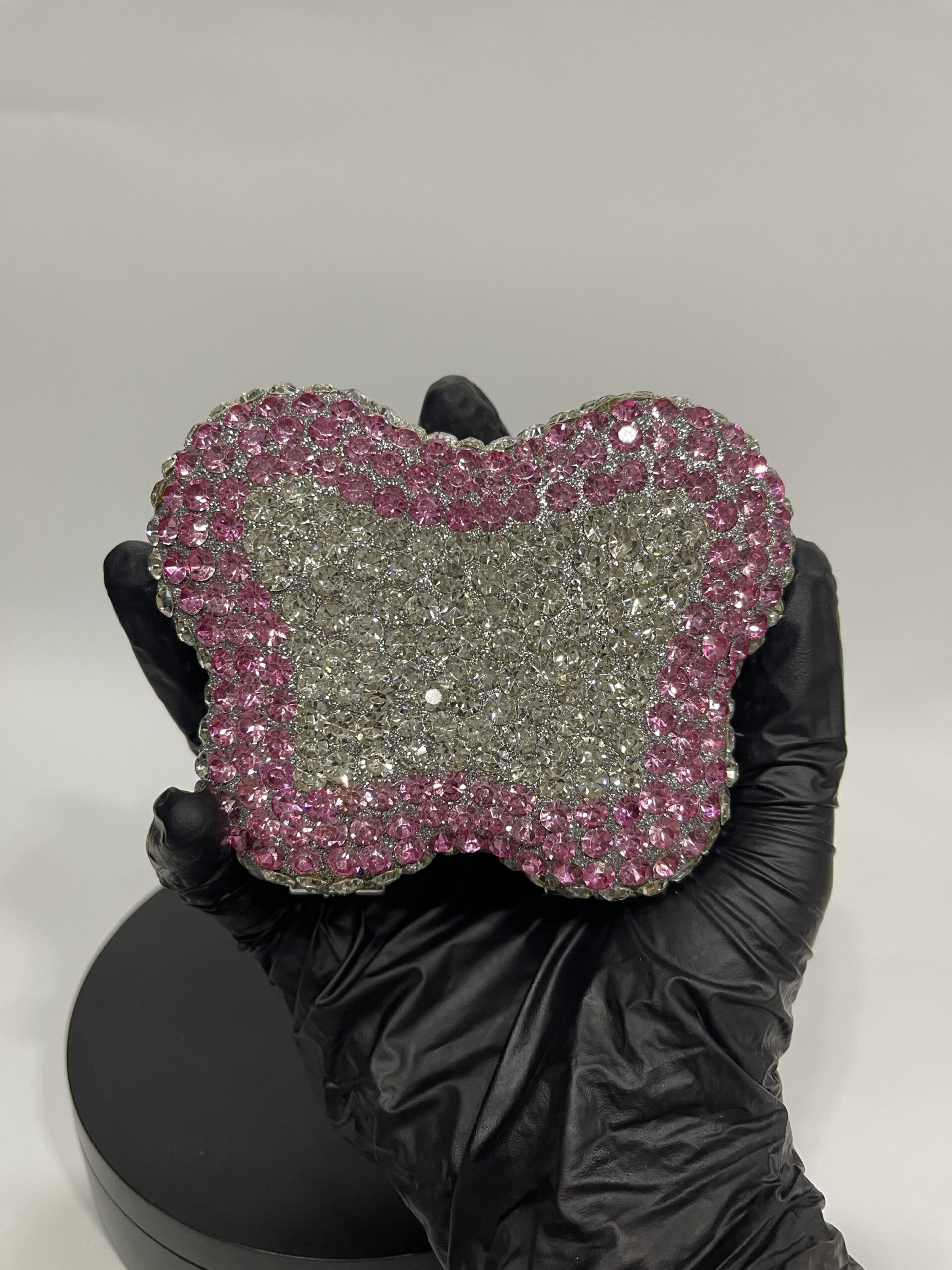 ABD0022 BUTTERFLY PINK & SILVER - Image 2